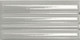 Gray ribbed subway tile