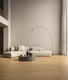 Ribbed accent wall featuring Cannete Hemp 3D Tile