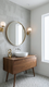 Paper Clay Avio Powder Room Wall Detail