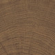 Two of 154 unique faces of Circles Wenge 4x4 Wood tile