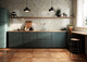 Soho Sage Herringbone Kitchen Backsplash