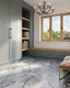 Stunning Mudroom featuring Angel Heart Blue Stone Look Porcelain