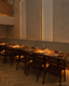 Primewood Nut Scuro Plank featured on Lalyn Restaurant floor in New York City