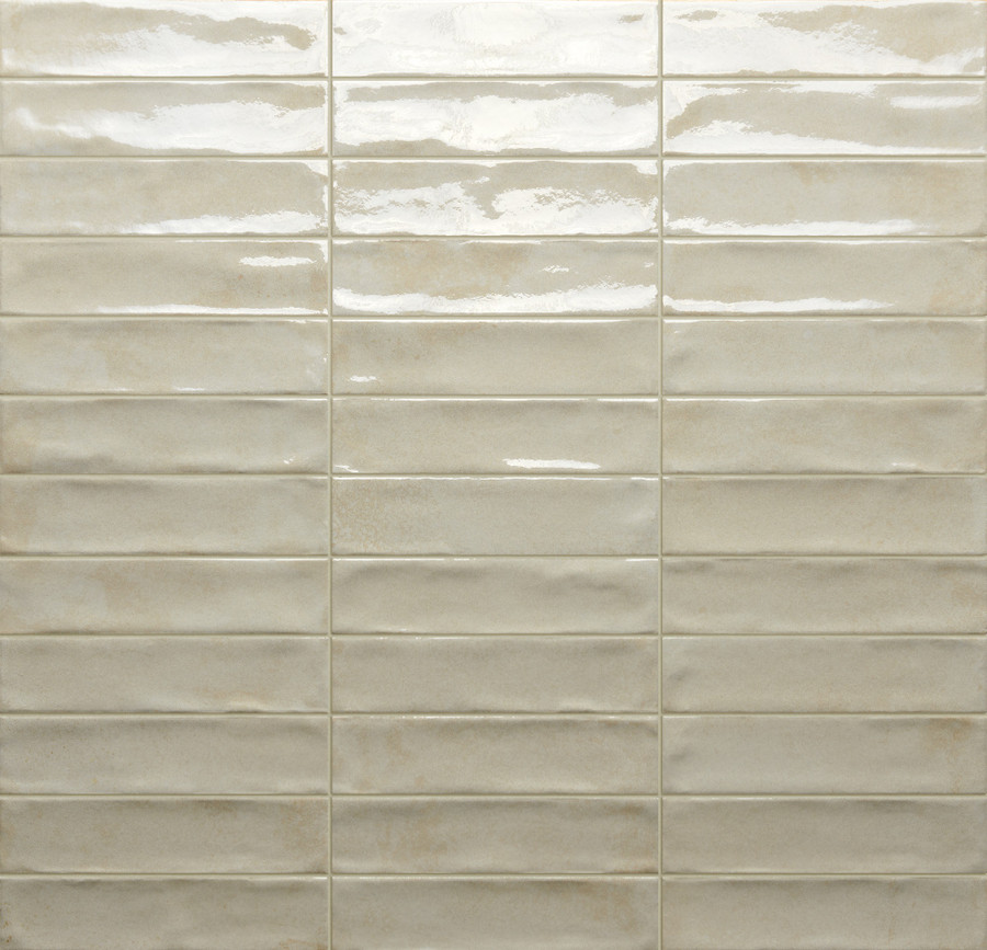 Color variation of Rondine Marrakech Ivory 2x8 porcelain zellige look tile