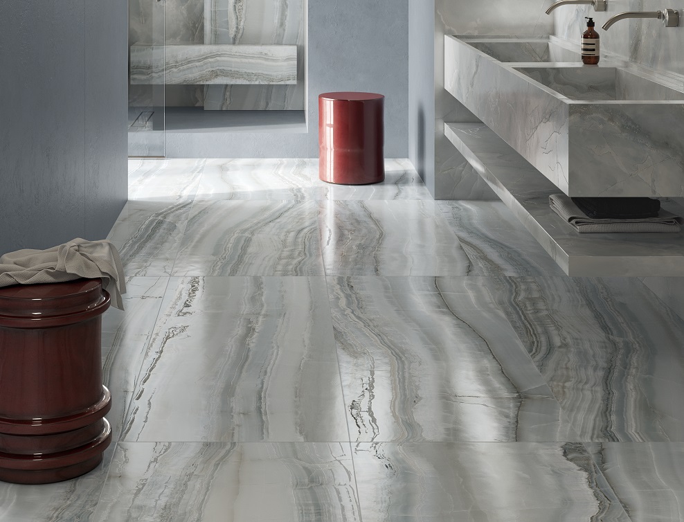 Venus Azul Vein 24x48 Blue Onyx Look Porcelain Tile