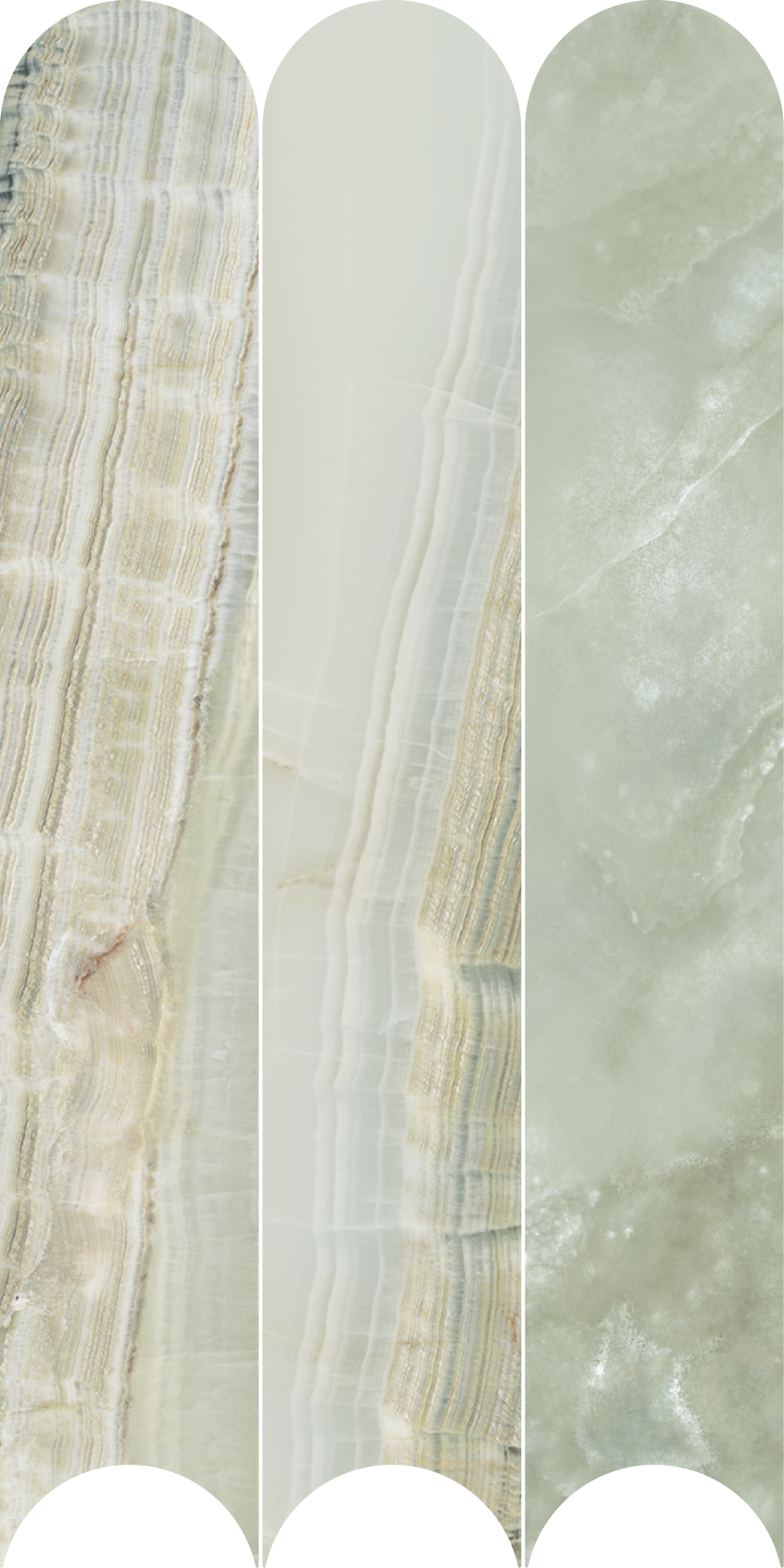 Venus Jade Green Onyx Look Arches Mosaic