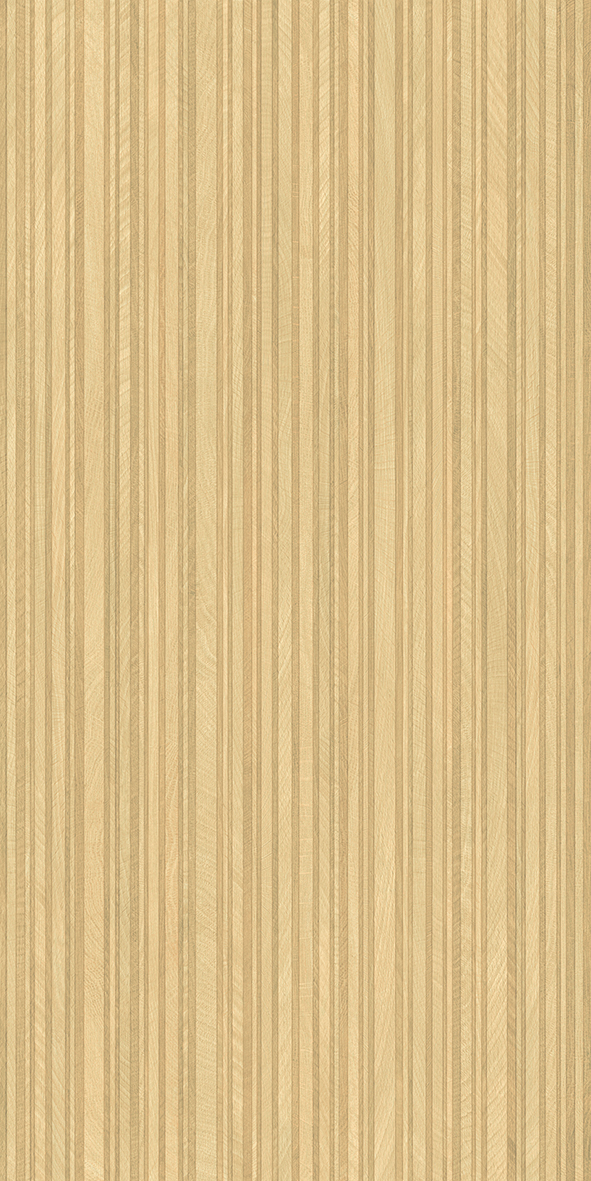 Circles Oak 3d Slats Large Format Ribbed Wood Look Tile