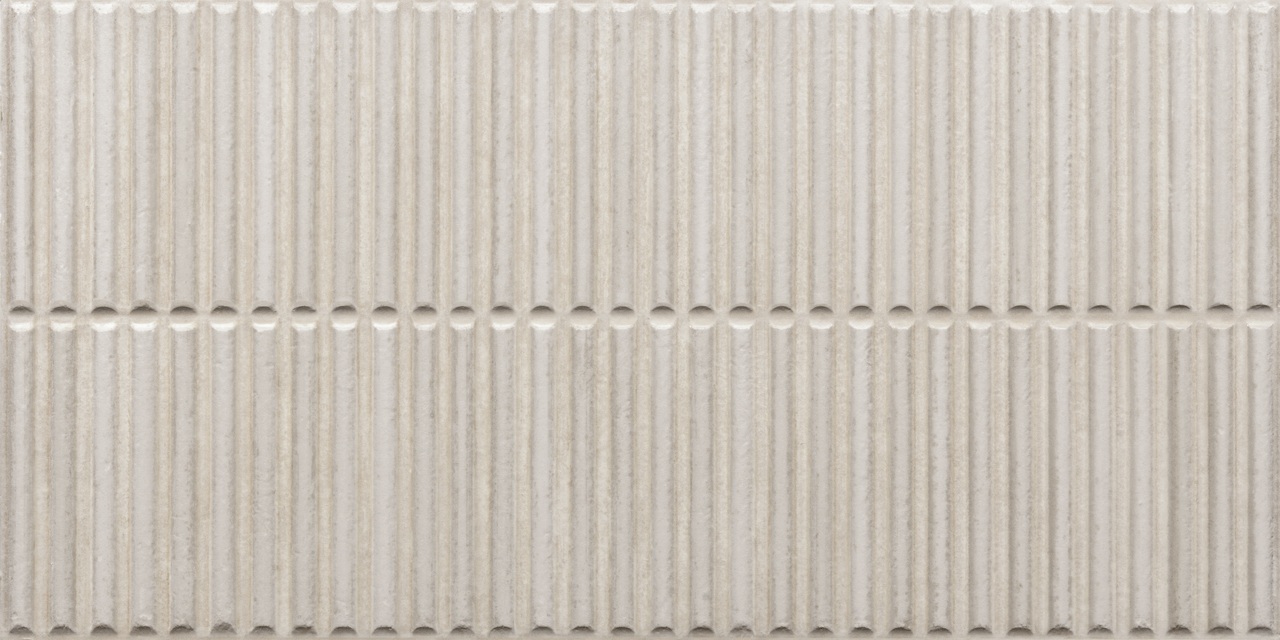 Homey Stripes White Glossy 3D Fluted Tile
