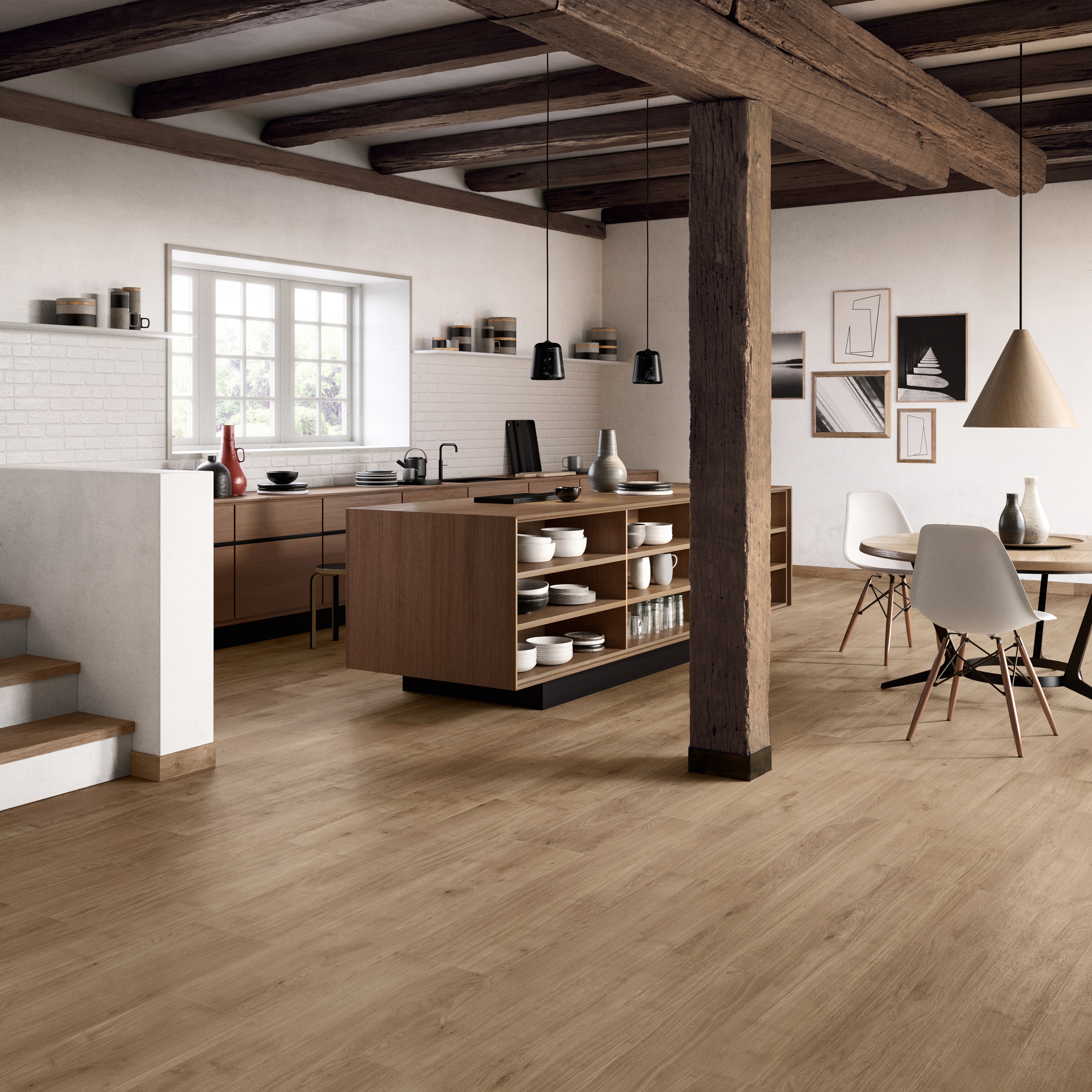 Primewood Nut Scuro 8x48 - Brick City Tile