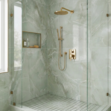 Venus Jade Cross Cut 24x48 Porcelain Tile | Green Onyx Look