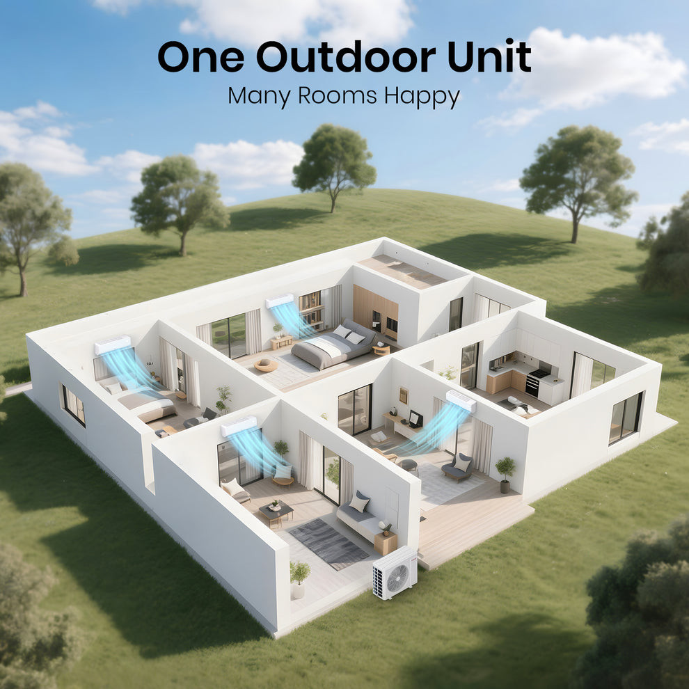 Tosot Mult-Zone Ductless Mini Split AC Heating System