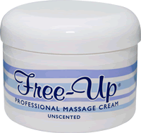 FREE-UP MASSAGE CREAM, UNSCENTED, 8-OZ. JAR