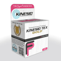 KINESIO TAPE TEX GOLD FP, 2" X 16.4', RED