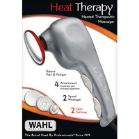 DELUXE HEAT THERAPY THERAPEUTIC MASSAGER, CORDED WITH 4 ATTACHMENT HEADS