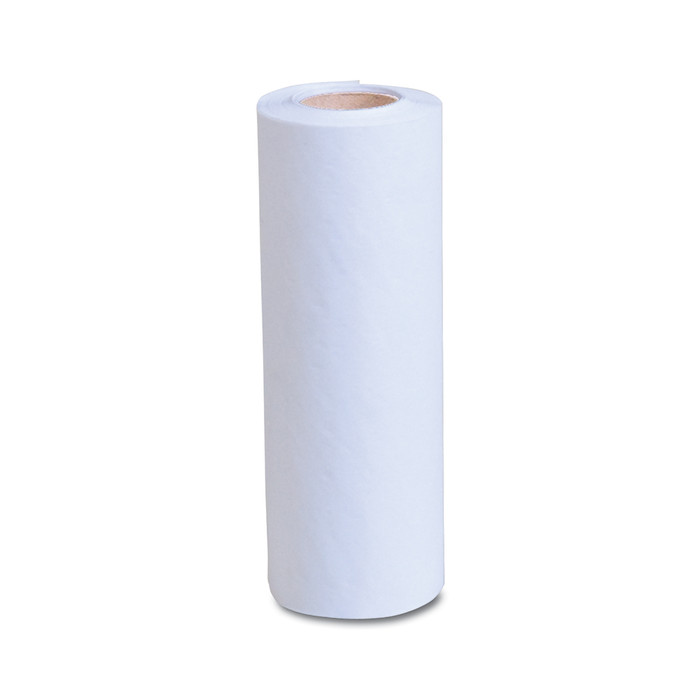 PREMIUM CREPE HEADREST ROLLS, 8.5"X125', WHITE