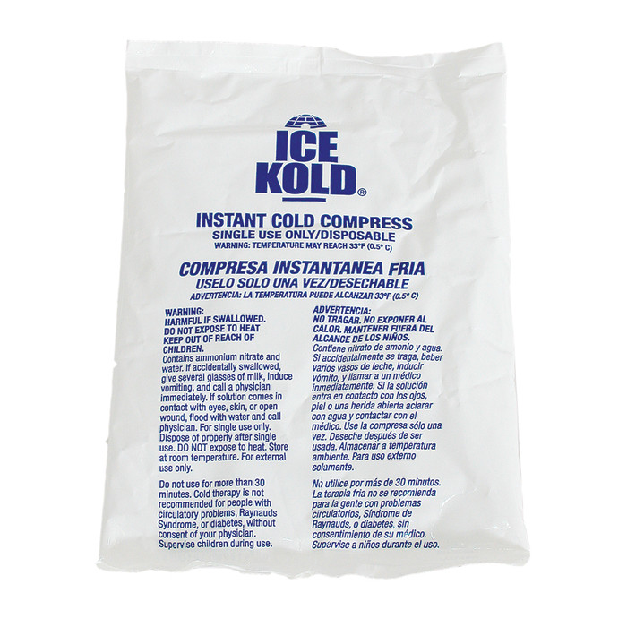 STANDARD ICE KOLD INSTANT ICE COMPRESS, 6" X 8-1/4"