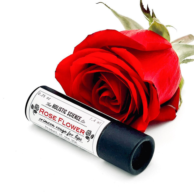 Rose Flower Crimson Rouge for Cheeks & Lips: 0.25oz Paper Tube