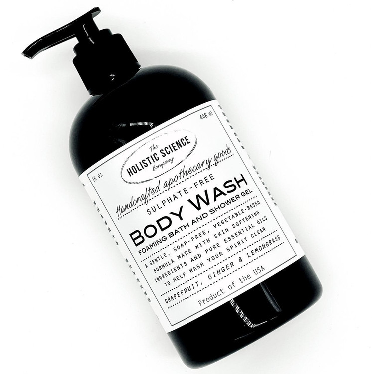 Sulphate-free Body Wash: Grapefruit, Ginger & Lemongrass 16oz