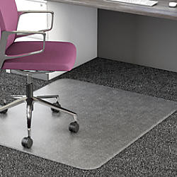 Realspace 35 Recycled All Pile Studded Chair Mat 36 Inch X 48 Inch Office Wagon
