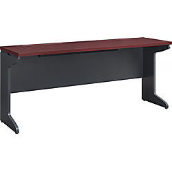 Ameriwood Trade Altra Pursuit Credenza With Hutch 29 Inch H X 66 Inch W X 20 Inch D Cherry Gray Standard Delivery Office Wagon