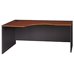 Bush Business Furniture Components Collection 72 Inch Wide Left Hand Corner Module 29 7 8 Inch H X 71 Inch W X 35 1 2 Inch D Hansen Cherry Standard Delivery Service Office Wagon