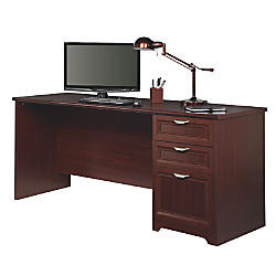 Realspace Magellan Performance Collection Straight Desk 30 Inch H X 70 9 10 Inch W X 23 1 4 Inch D Cherry Office Wagon
