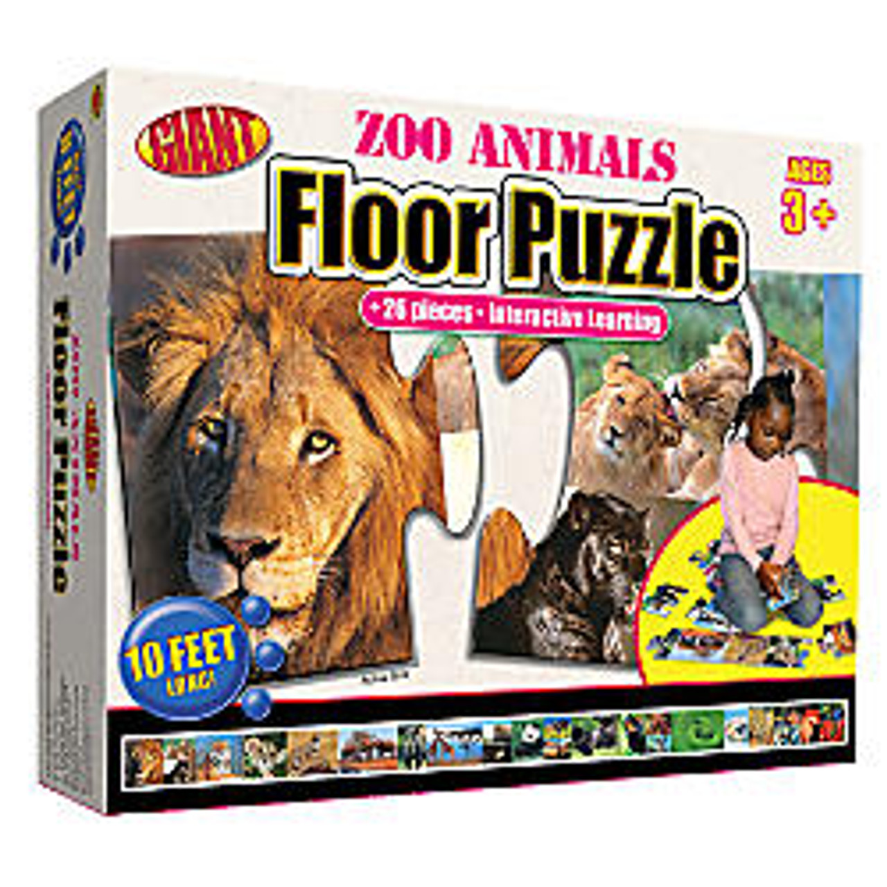 Carson-Dellosa Brighter Child Floor Puzzle, Zoo Animals - Office Wagon