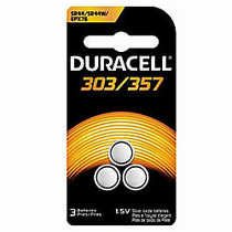 Duracell; 1.5 Volt Silver Oxide Battery, D303/357B3P10