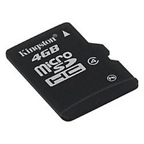 Kingston; 4GB MicroSD Flash Card Class 4