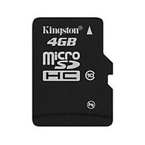 Kingston; 4GB microSDHC Class 10 Memory Card