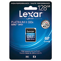 Lexar; Platinum II 300x SDXC UHS-I Memory Card, 128GB