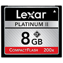 Lexar&trade; CompactFlash; 200x Memory Card, 8GB