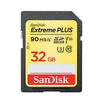 SanDisk; Extreme Plus SDHC/SDXC Memory Card, 32GB