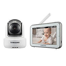 Samsung Techwin SEW-3043W BrightVIEW Baby Video Monitoring System IR Night Vision PTZ 5.0 inch