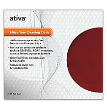 Ativa; Microfiber Cleaning Cloth, Red