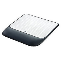 3M&trade; Precise&trade; Mouse Pad With Gel Wrist Rest, Gray/Black