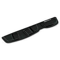 Fellowes Keyboard Palm Support with Microban Protection - 0.6 inch; x 18.3 inch; x 3.4 inch; Dimension - Black - Memory Foam, Jersey