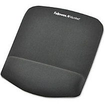 Fellowes PlushTouch Mouse Pad Wrist Rest - Graphite - 1 inch; x 7.3 inch; x 9.4 inch; Dimension - Graphite - Polyurethane, Foam - Wear Resistant, Tear Resistant