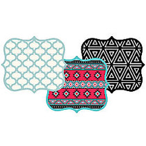 Fellowes; Designer Mouse Pad, 50% Recycled, Teal Lattice