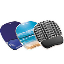 Fellowes; Gel Crystals Mouse Pad With Wrist Rest, 1 inch;H x 7.94 inch;W x 9.25 inch;D, Blue