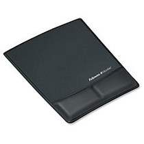 Fellowes; Professional Series Antimicrobial Wrist/Palm Support And Mouse Pad, Black, FEL9180901