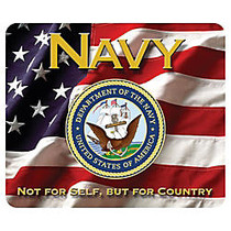 Integrity Mouse Pad, 8 inch; x 9.5 inch;, Navy 4-In-1 Action, Pack Of 6