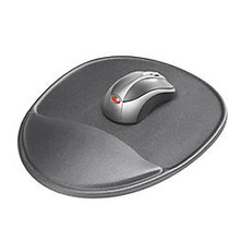 Kelly Computer Supply Mouse Pad With Wrist Rest, Slate