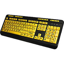 Adesso EasyTouch 132 - Florescent Yellow Multimedia Desktop Keyboard