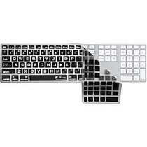 KB Covers Large Type (Clear w/ Black Buttons) Keyboard Cover
