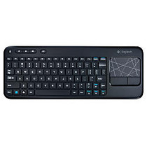 Logitech; K400 Wireless Touch Keyboard, Black