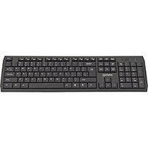 Manhattan USB Multimedia Keyboard, 12 Hotkeys, Black