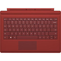 Microsoft; Surface 3 Type Cover for Tablet, Red