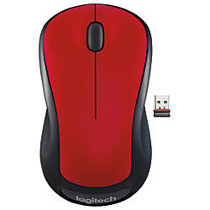 Logitech; M310 Wireless Optical Mouse, red