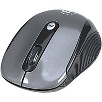 Manhattan Wireless Optical USB Mouse, 2000 dpi, Black/Silver